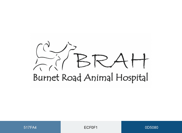 Burnet Road Animal Hospital brand color palette