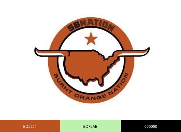 Burnt Orange Nation brand color palette