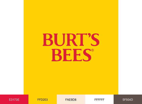 Burt's Bees brand color palette