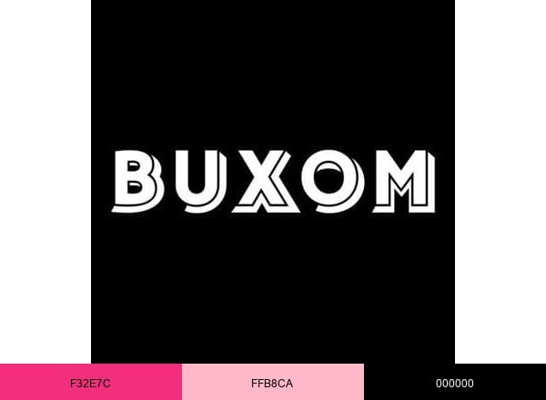 BUXOM Cosmetics brand color palette