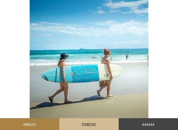 Byron Bay brand color palette