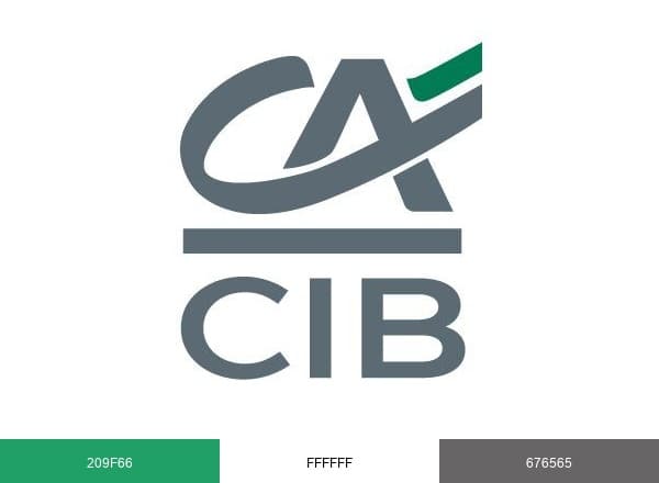 Crédit Agricole CIB brand color palette