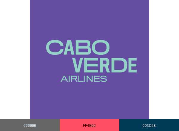 Cabo Verde Airlines brand color palette
