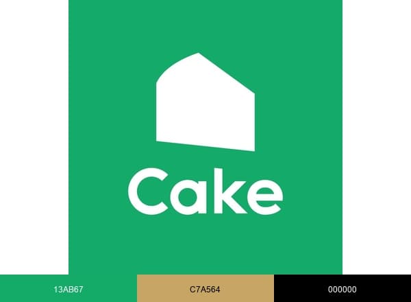 Cake Taiwan brand color palette