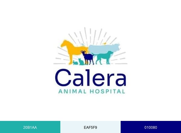 AL Calera Animal Hospital brand color palette