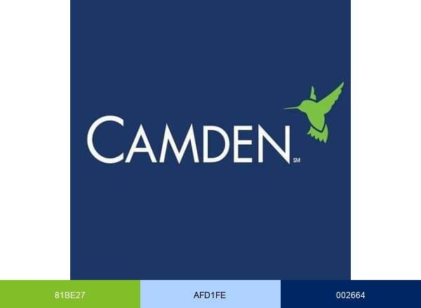 Camden Property Trust brand color palette