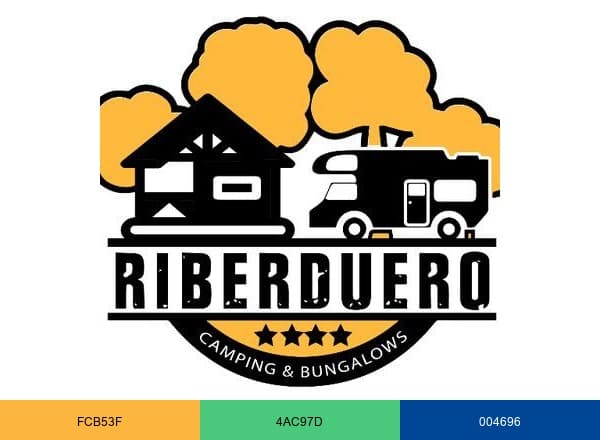 Camping Riberduero brand color palette