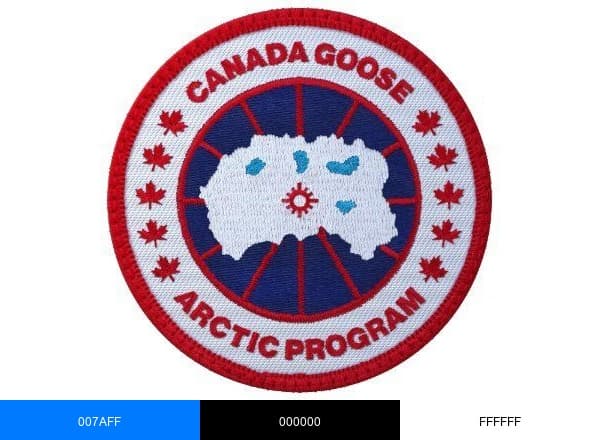 Canada Goose brand color palette