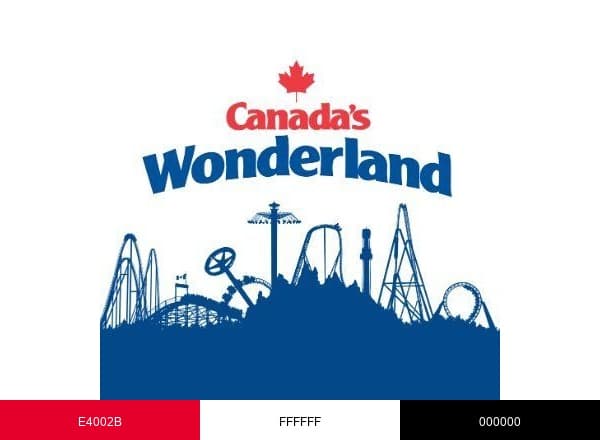 Canada's Wonderland brand color palette