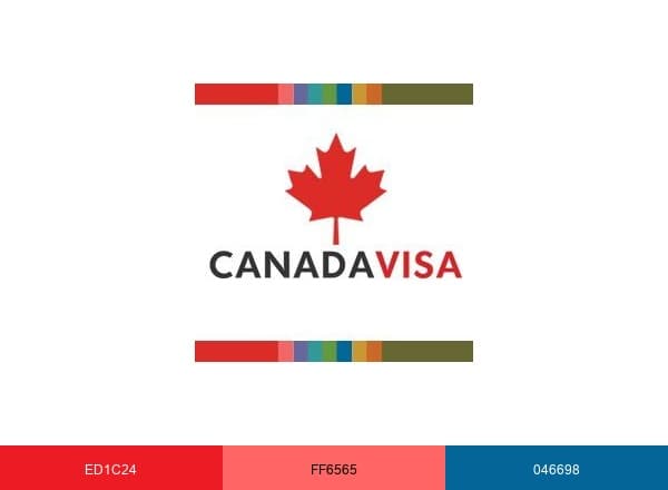 CanadaVisa brand color palette