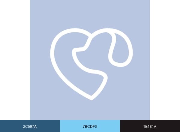 Canitas Veterinaria brand color palette