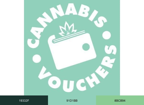Cannabis Vouchers brand color palette
