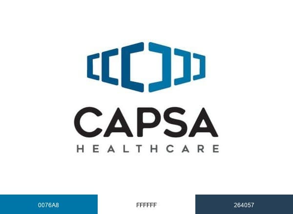 Capsa Healthcare brand color palette