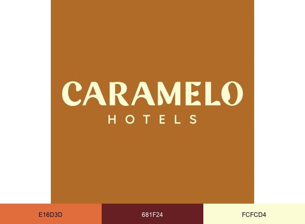 Caramelo Hotels brand color palette