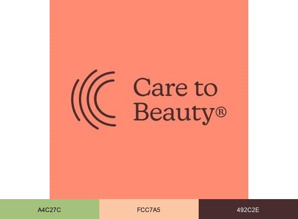 Care to Beauty brand color palette