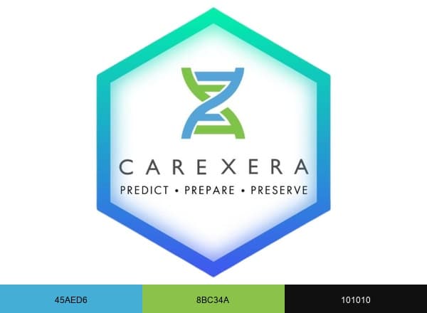 CareXera Health brand color palette