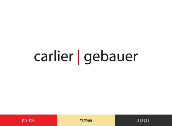 Carlier Gebauer brand color palette