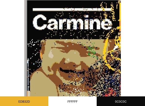 Carmine Options AMM brand color palette