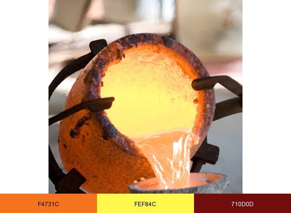 Carolina Bronze Sculpture Garden and Foundry brand color palette