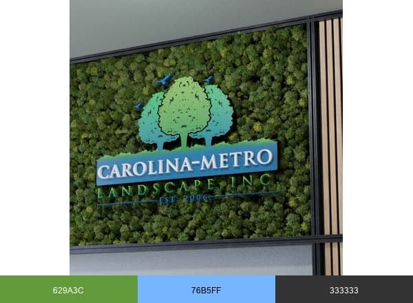 Carolina Metro Landscape brand color palette