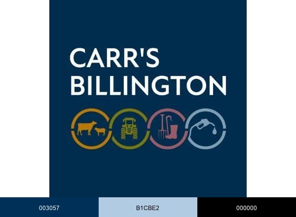 Carr's Billington brand color palette