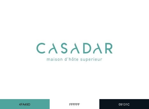 Casadar Guest house brand color palette