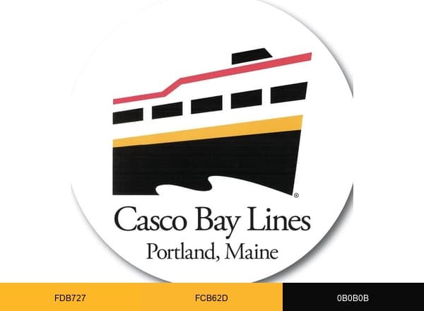 Casco Bay Lines brand color palette