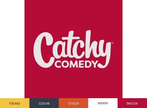 Catchy Comedy brand color palette