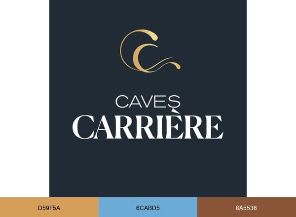 Caves Carrière brand color palette