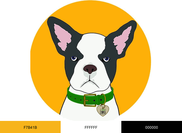 CBD DOG HEALTH brand color palette