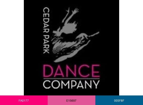 Cedar Park Dance Co brand color palette