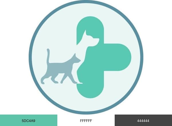Cedar Veterinary Clinic brand color palette