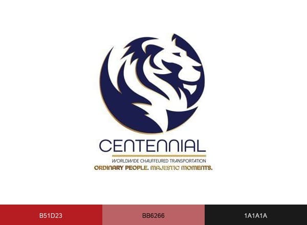 Centennial Worldwide Chauffeured Transportation brand color palette