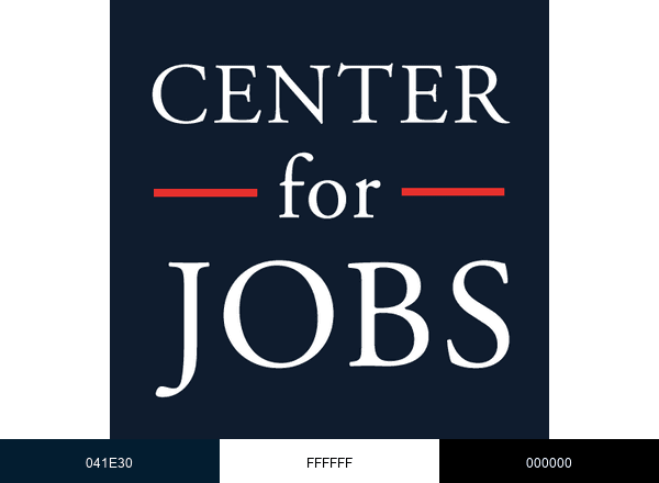 Center for Jobs brand color palette