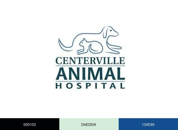 Centerville Animal Hospital brand color palette