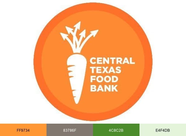 Central Texas Food Bank brand color palette
