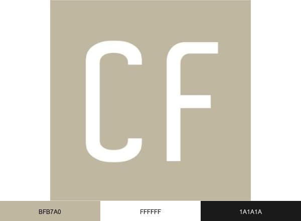 CF Interiors brand color palette
