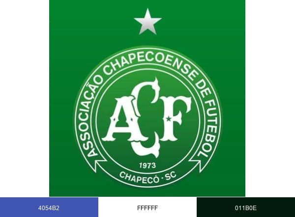 Chapecoense brand color palette