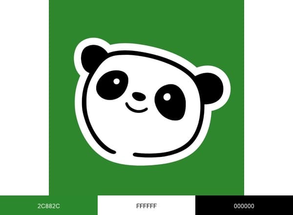 Cheeky Panda brand color palette