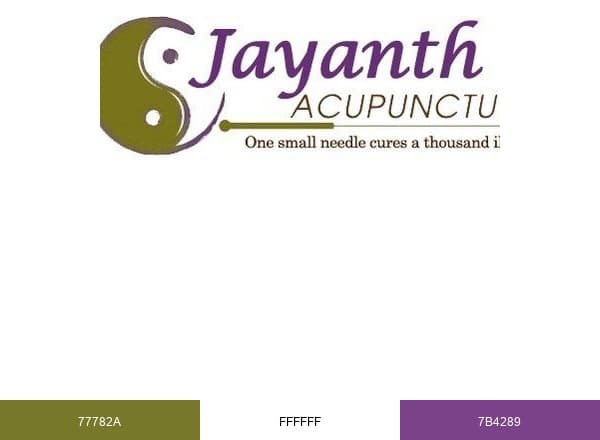 Jayanth Acupuncture brand color palette