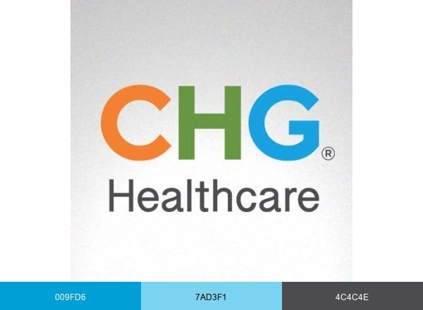 CHG Healthcare brand color palette