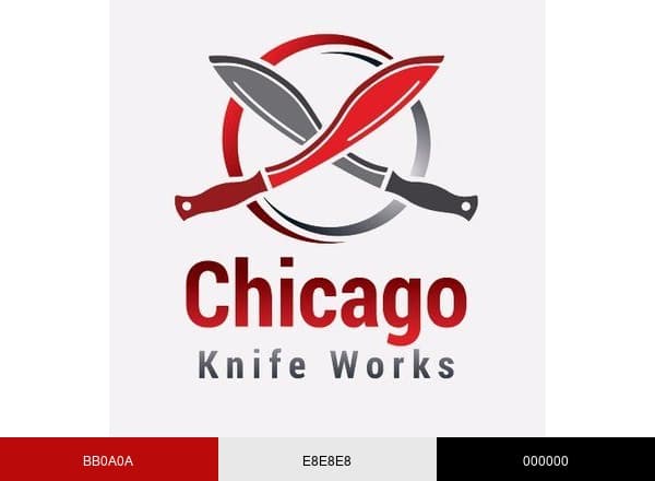 Chicago Knife Works brand color palette
