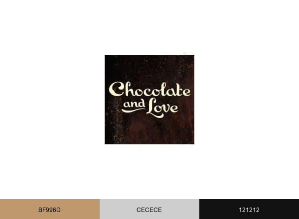 Chocolate and Love brand color palette