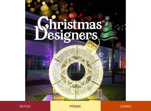 Christmas Designers brand color palette