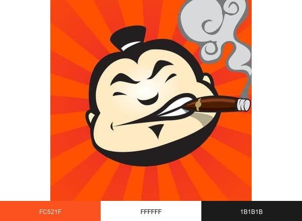 Cigar Dojo brand color palette