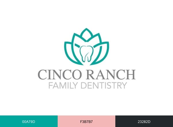 Cinco Ranch Family Dentistry brand color palette