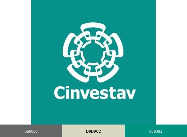 Cinvestav brand color palette