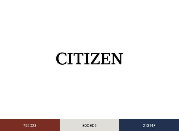 Citizen Watch brand color palette
