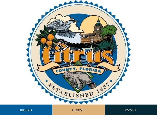 Citrus County Government brand color palette