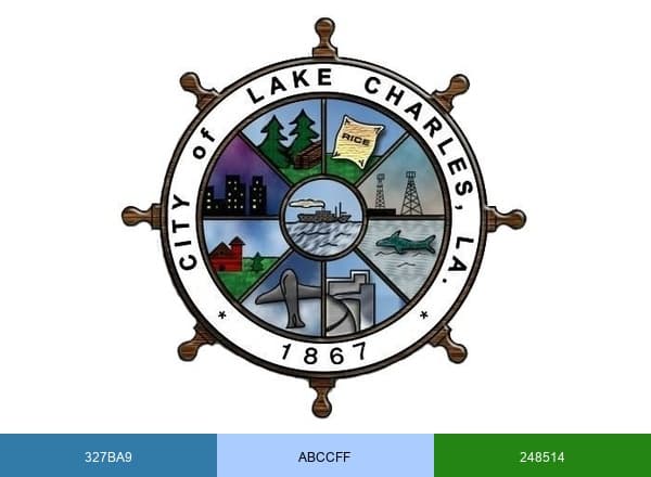 City of Lake Charles brand color palette